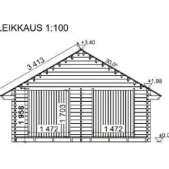 Pihavarasto/lato S-XXL, 25m², suoraseinäinen Ulkovarastot