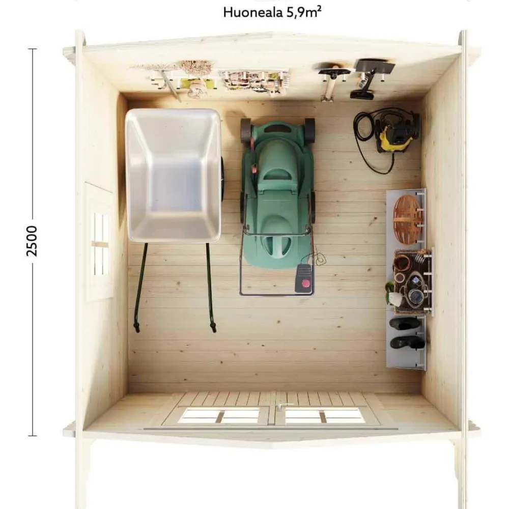 Pihavarasto 478-2 Isokari, 6.25m²*Luoman Lillevilla Discount