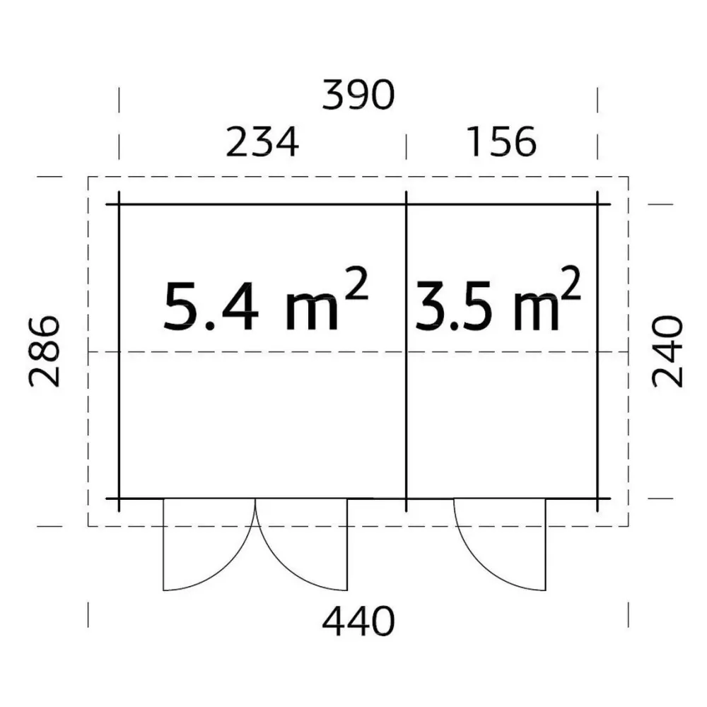 Pihavarasto Jari 8,9 m²*Palmako