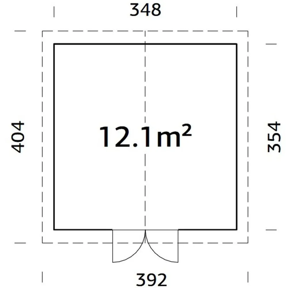 Sale Pihavarasto Lucas, 12,1m² EL16-3534 Ulkovarastot