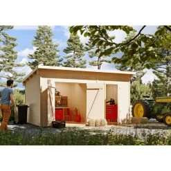 Pihavarasto Flex 13,5 m²*Skan Holz