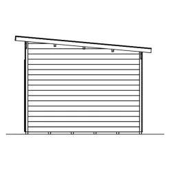 Pihavarasto Flex 13,5 m²*Skan Holz