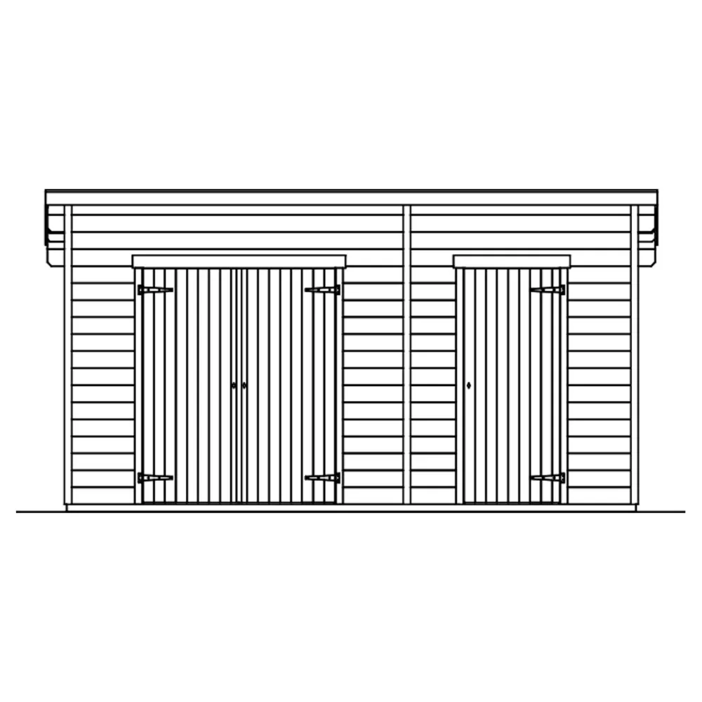 Pihavarasto Flex 13,5 m²*Skan Holz