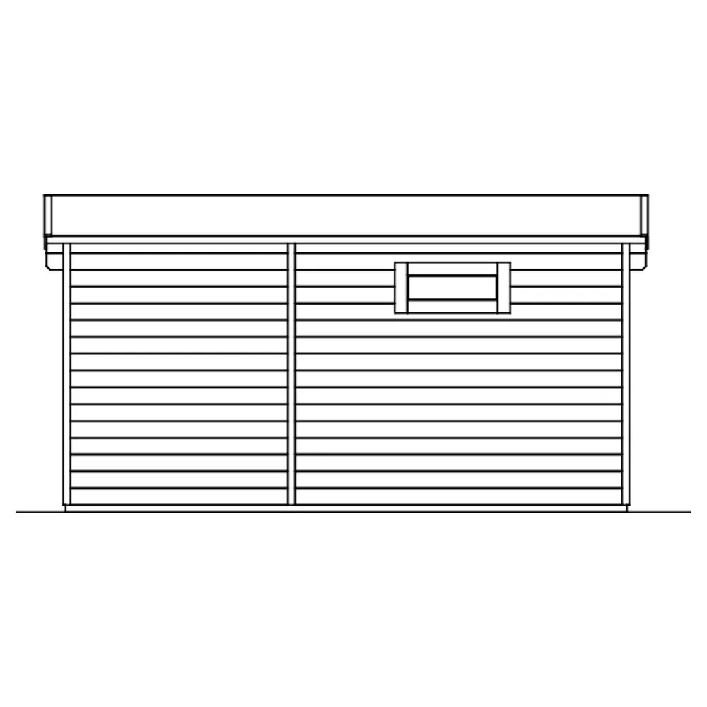 Pihavarasto Flex 13,5 m²*Skan Holz