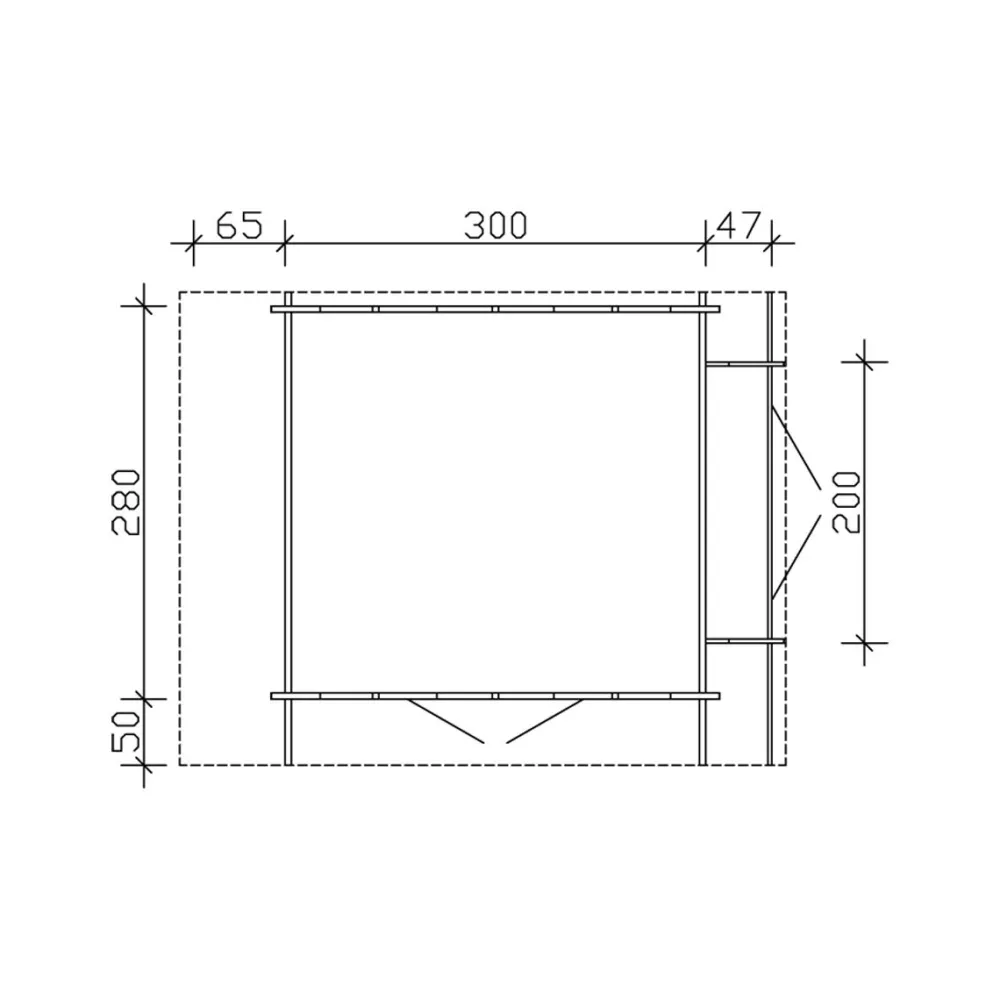 New Pihavarasto Multi 45 8,4 + 1,7 + 0,9 m² Ulkovarastot