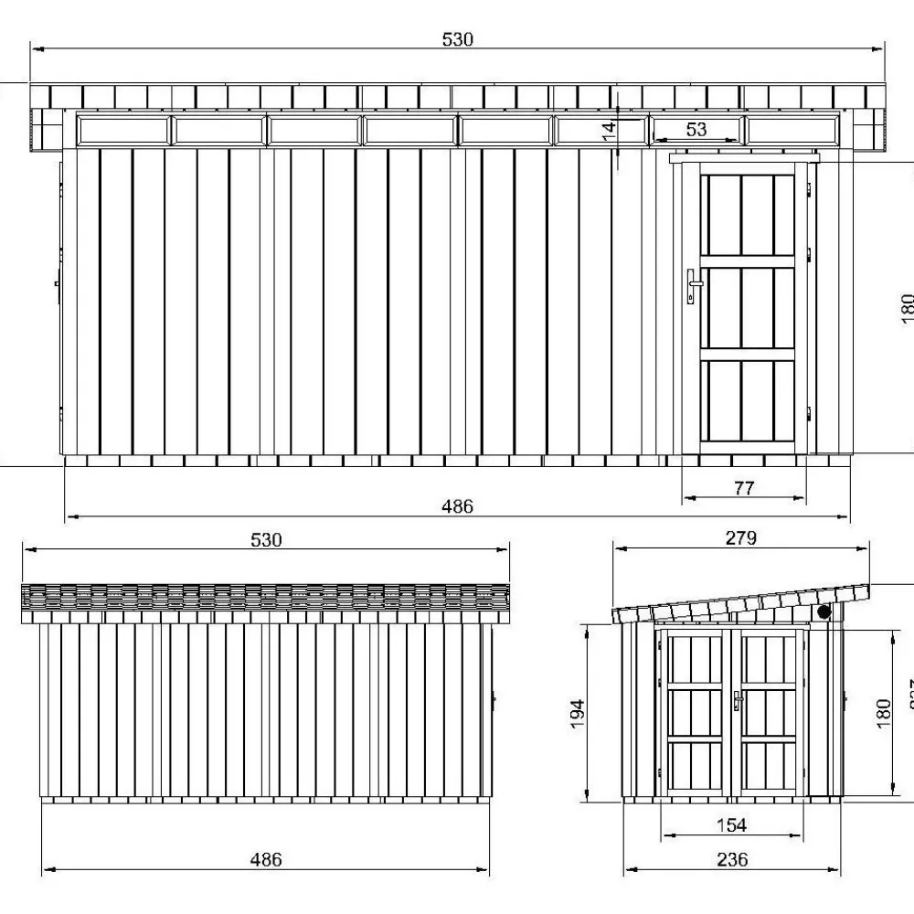 Pihavarasto LP SmartSide M905C, 11.47m²*Timbela Hot