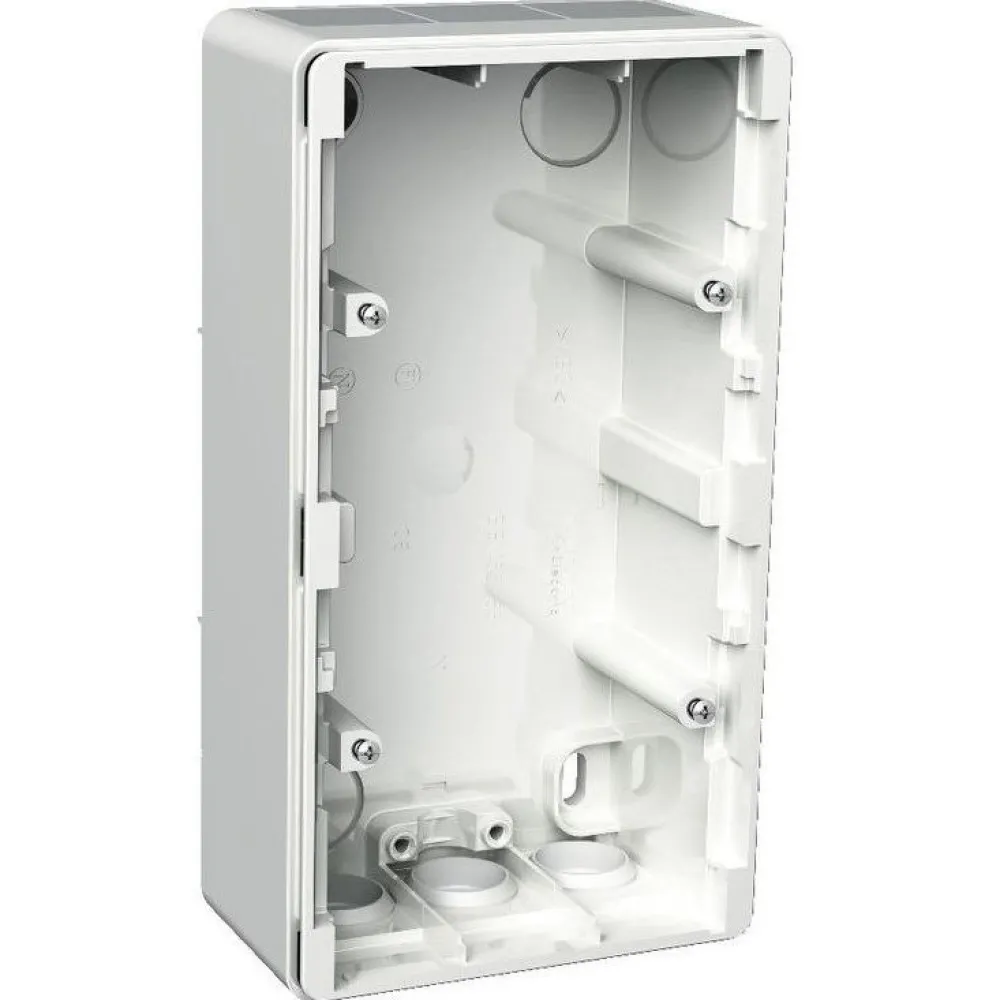 Pintakojerasia 2-osainen IP44 30 mm valkoinen Exxact*Schneider Electric Discount