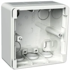 Discount Pintakojerasia 1-osainen IP44 35 mm valkoinen Exxact Sähkörasiat