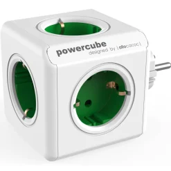 Pistorasia PowerCube Original 5-osainen vihreä/valkoinen Jatkojohdot