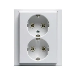 Pistorasia Impressivo 2S/16A/IP21 UPJ HL valkoinen*ABB New