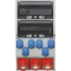 Pistorasiakeskus Maxi vikavirtasuojalla 1kpl 3X32A PR + 2kpl 3X16A PR + 6kpl schuko 32A IP44*Malmbergs Outlet