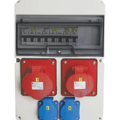 New Pistorasiakeskus Standard 1kpl 3X32A PR + 1kpl 3X16A PR + 2kpl schuko 32A IP44 Työmaakeskukset