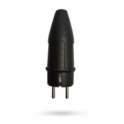 Pistotulppa , 16A, 250V, IP44, maadoitettu, musta*Norwesco Hot