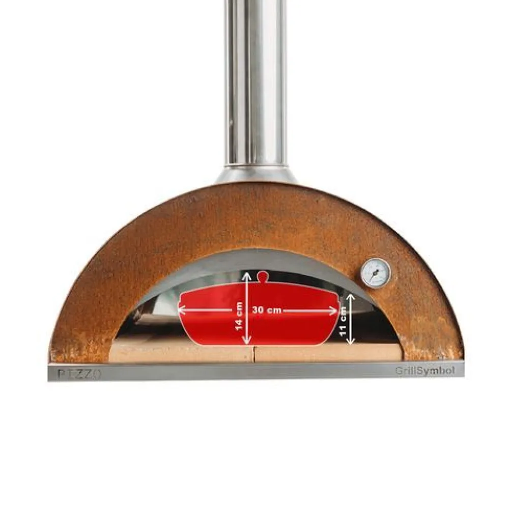 Best Pizzauuni Pizzo Inox, 80x81x96cm Pizzauunit