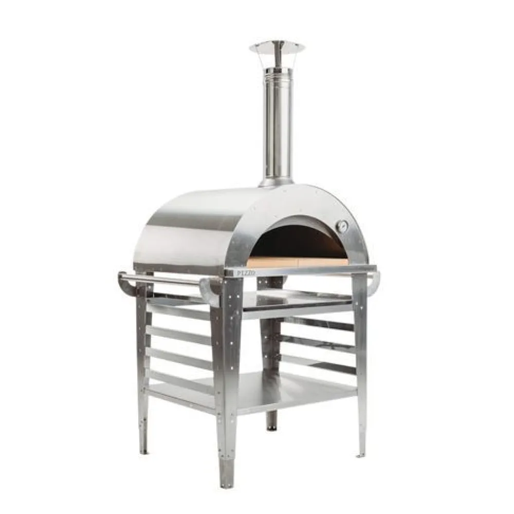 Hot Pizzauuni Pizzo Inox, jalustalla, 100x81x182cm Pizzauunit