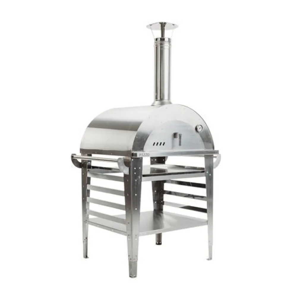 Hot Pizzauuni Pizzo Inox, jalustalla, 100x81x182cm Pizzauunit