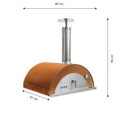Hot Pizzauuni Pizzo, 80x81x96cm Pizzauunit