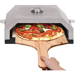 Pizzauuni keraamisella kivellä kaasu tai hiiligrilliin Pizzauunit