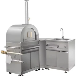 Pizzauuni Inox Range, puulämmitteinen, rst*Myoutdoorkitchen Discount