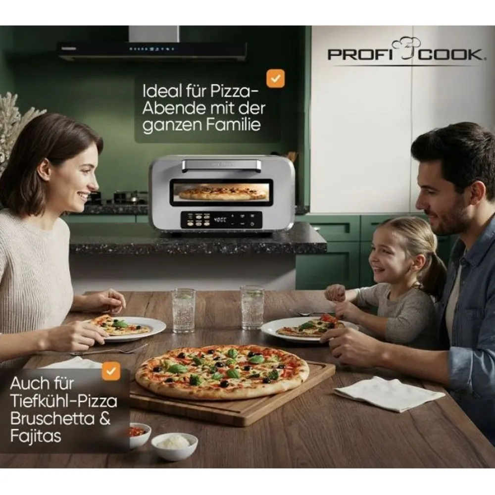 Pizzauuni PCPO1323, ruostumaton teräs*ProfiCook New