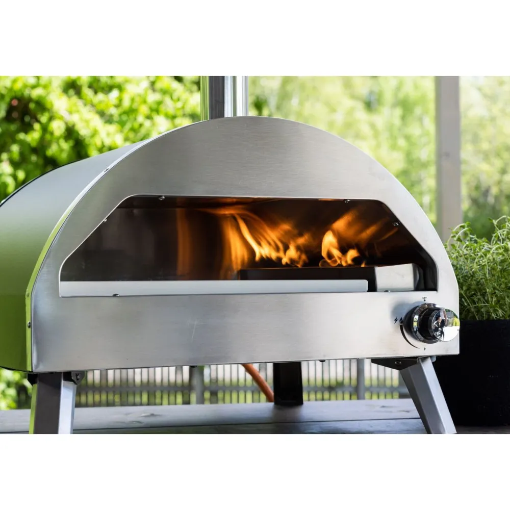 Clearance Pizzauuni Kerang, kaasulämmitteinen, hopea Pizzauunit