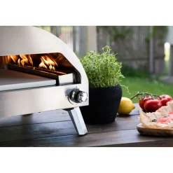 Clearance Pizzauuni Kerang, kaasulämmitteinen, hopea Pizzauunit