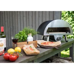 Pizzauuni Sentosa, kaasulämmitteinen, musta*Venture Home Hot