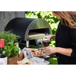 Pizzauuni Sentosa, kaasulämmitteinen, musta*Venture Home Hot
