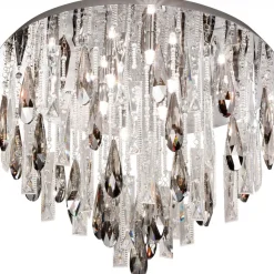 New Plafondi Calaonda G9 8x33W Ø 58 cm kromi kristalli Seinävalaisimet