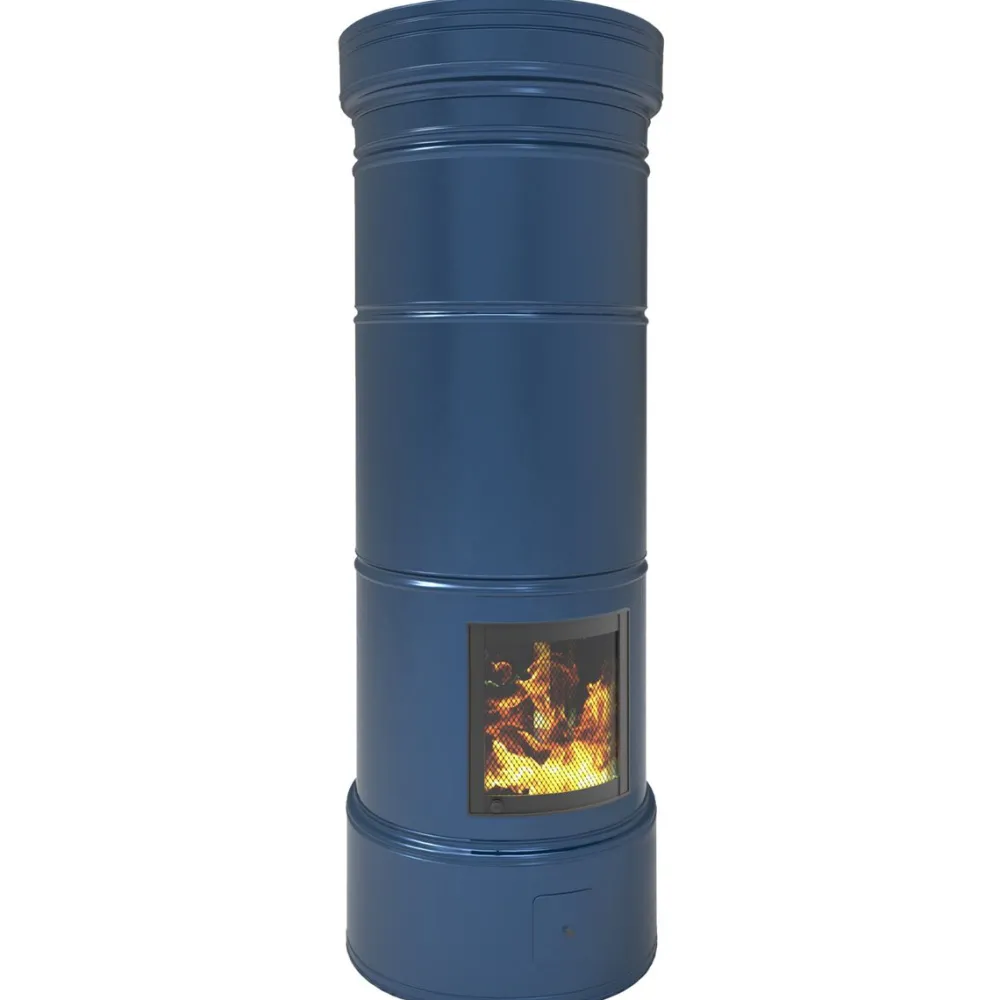 Pönttöuuni Aino Mustikka 1650-2250x750mm varaava*Tiileri New