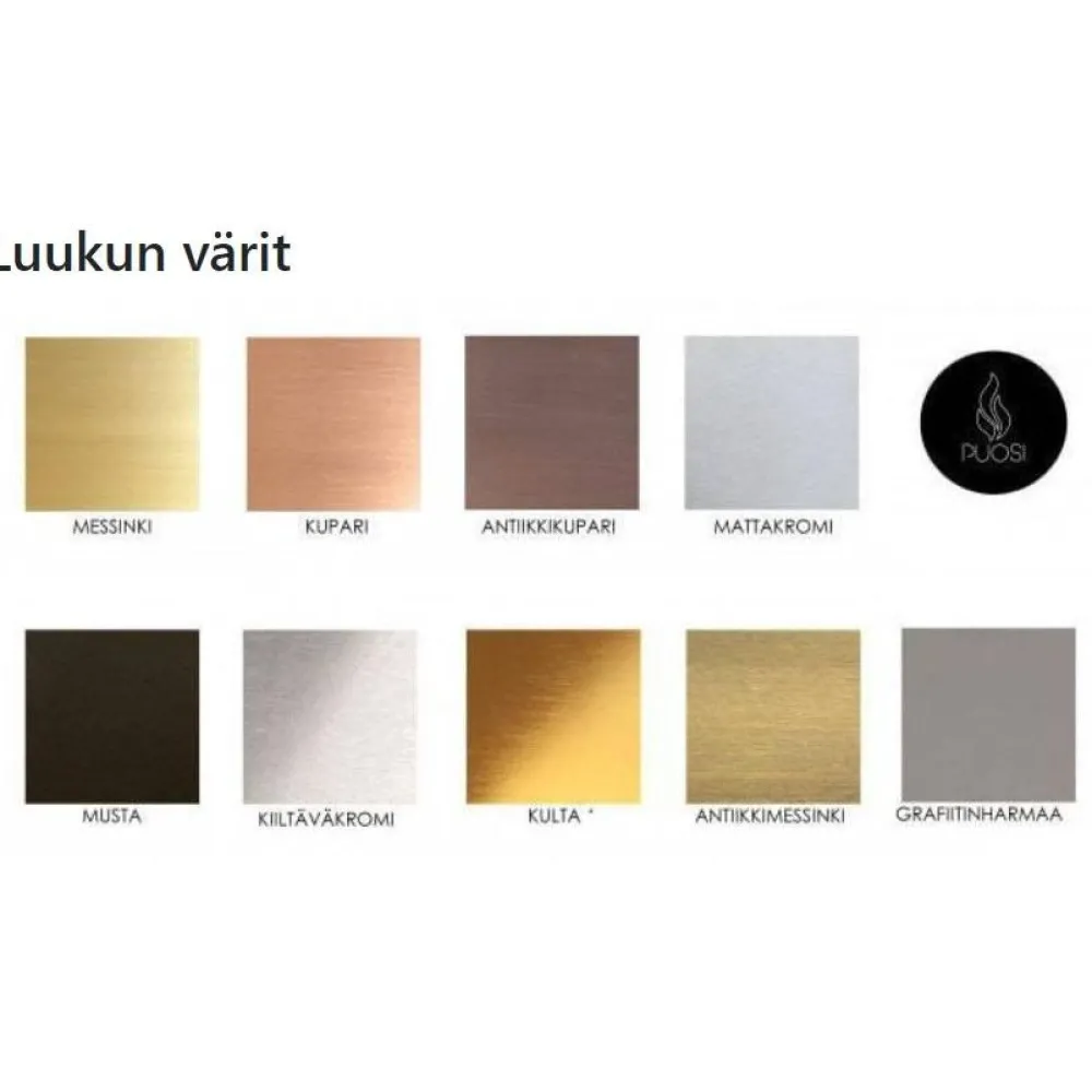 Pönttöuuni Aleksandra 1800-2100x700 mm glittermaalipinta eri värejä*Tiileri Hot