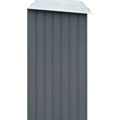 Outlet Polttopuukatos 330x84x152cm, galvanoitu teräs, harmaa Polttopuukatokset