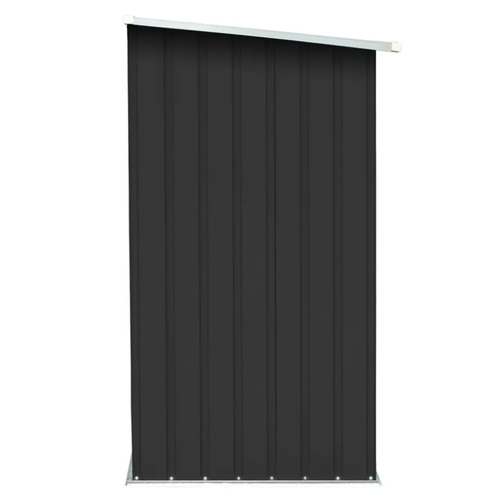 Clearance Polttopuukatos 163x83x154cm, galvanoitu teräs, antrasiitti Polttopuukatokset
