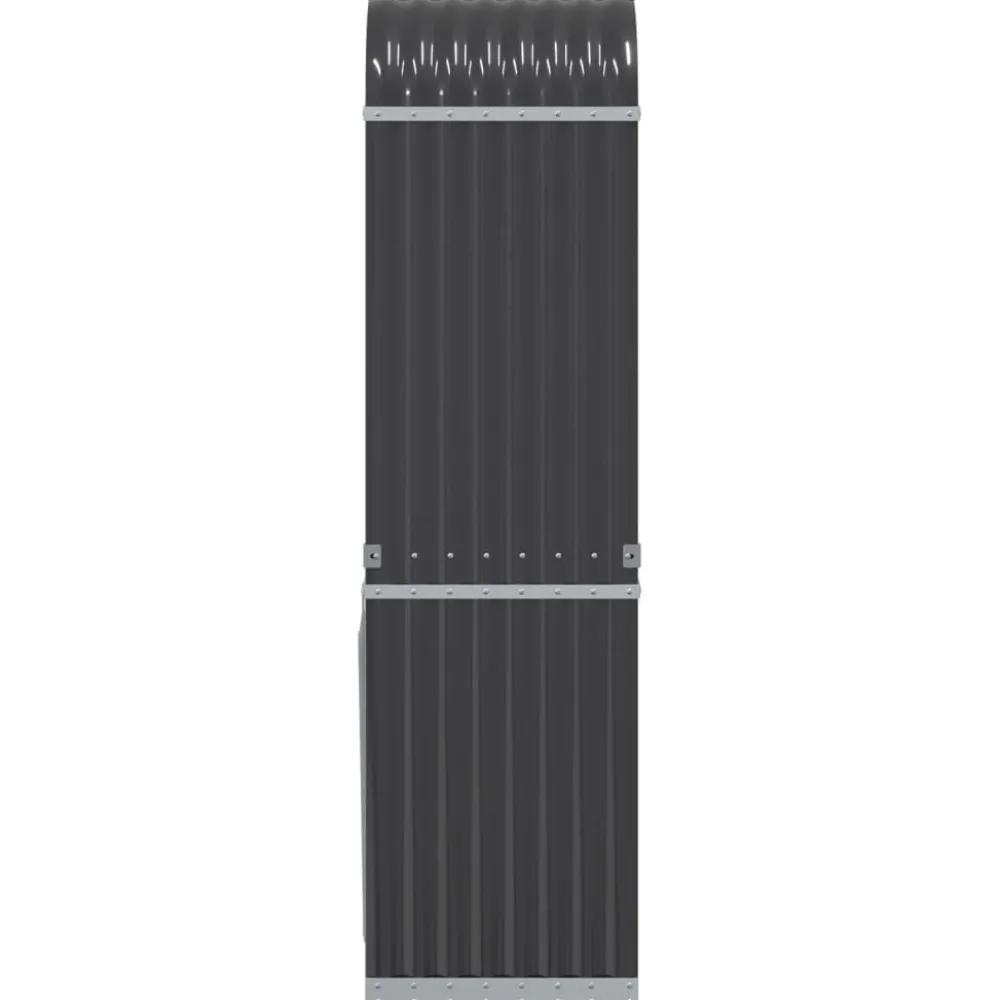 Polttopuuteline antrasiitti 40x45x170 cm galvanoitu teräs*FinePRICE Discount