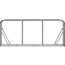 Discount Polttopuuteline antrasiitti 234x45x100 cm galvanoitu teräs Polttopuutelineet