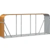 Polttopuuteline vaaleanruskea 120x45x210 cm galvanoitu teräs*FinePRICE Outlet
