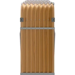 Polttopuuteline vaaleanruskea 120x45x210 cm galvanoitu teräs*FinePRICE Outlet