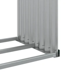 Sale Polttopuuteline vihreä 120x45x210 cm galvanoitu teräs Polttopuutelineet