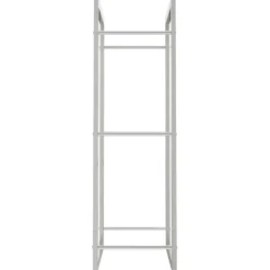 Polttopuuteline 50x28x94 cm ruostumaton teräs*FinePRICE Online