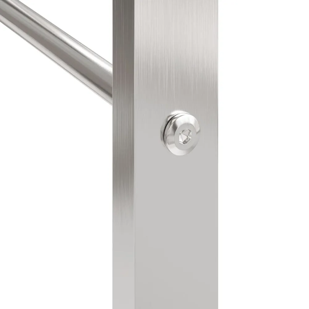 Polttopuuteline 50x28x94 cm ruostumaton teräs*FinePRICE Online
