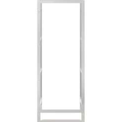 Polttopuuteline 50x28x132 cm ruostumaton teräs*FinePRICE Discount