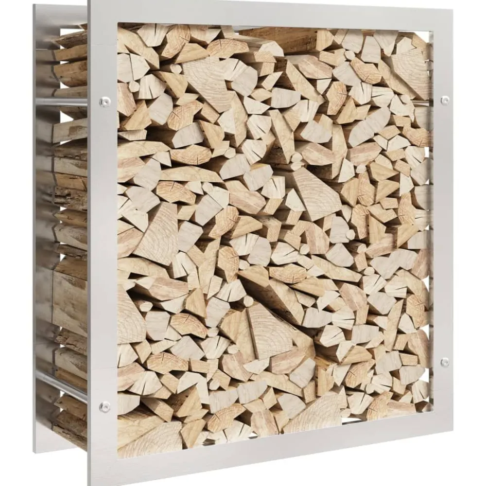 Sale Polttopuuteline 80x28x86 cm ruostumaton teräs Polttopuutelineet