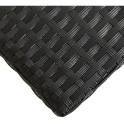 Discount Polyrottinkinen musta puutarhapenkki 80 cm Puutarhapenkit|Polyrottinkikalusteet