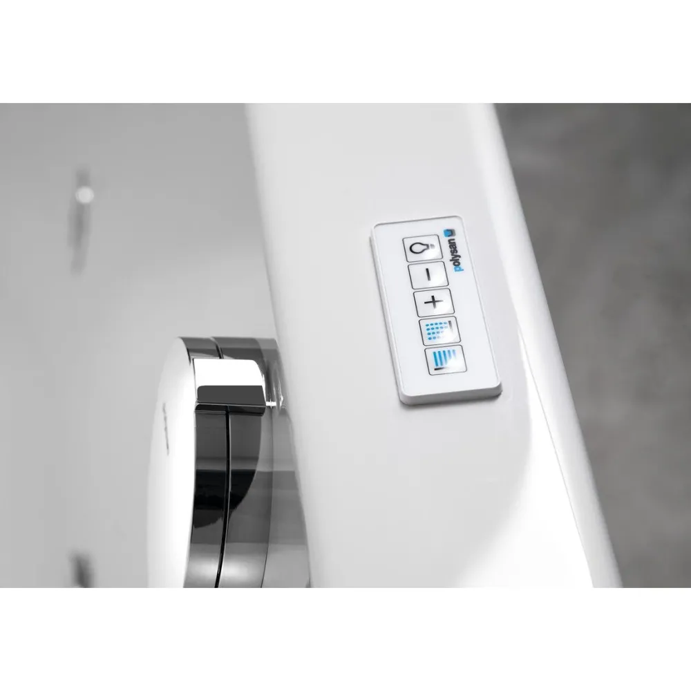 Poreamme Cascata Highline Hydro, 1850x850x450mm, 290l, musta/valkoinen Poreammeet