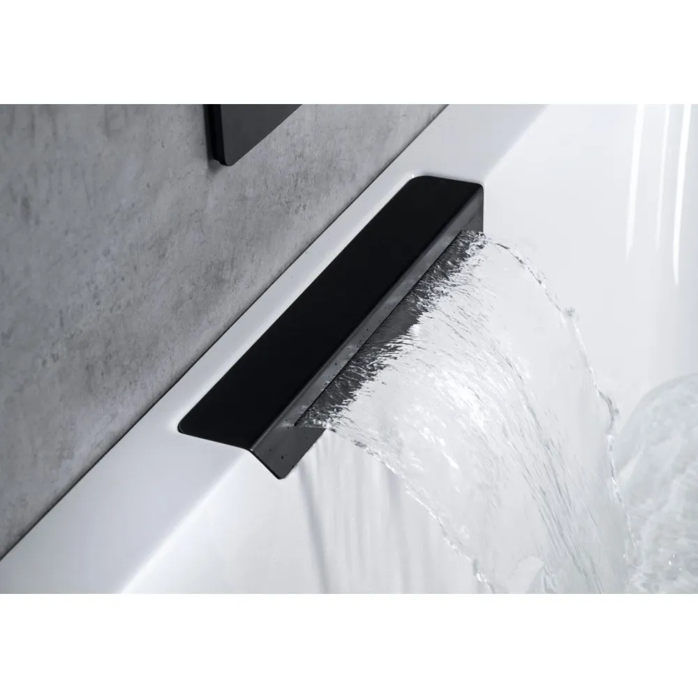 Poreamme Cascata Highline Hydro, 1850x850x450mm, 290l, musta/valkoinen Poreammeet
