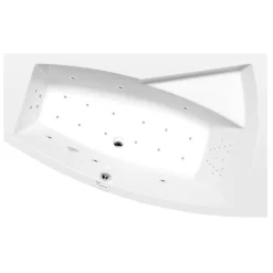 New Poreamme Evia Highline Hydro-Air, 1700x1000x470mm, oikea, 255l, valkoinen Poreammeet
