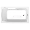 Poreamme Lily Highline Hydro-Air, 1200x700x390mm, 150l, valkoinen*Interia