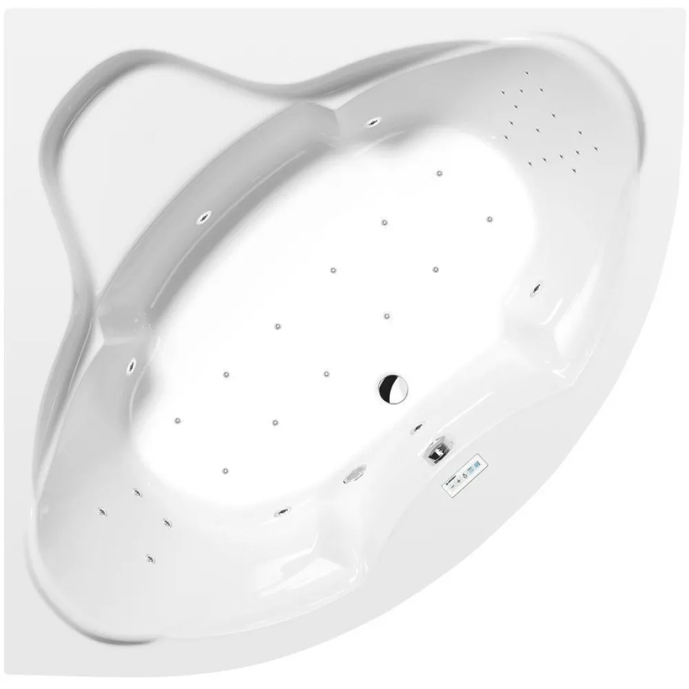 Poreamme Simona Highline Hydro-Air, 1500x1500x440mm, 300l, valkoinen*Interia Outlet