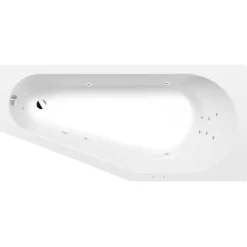 Poreamme Tigra Attraction Hydro, 1500x750x460mm, oikea, 180l, valkoinen*Interia New