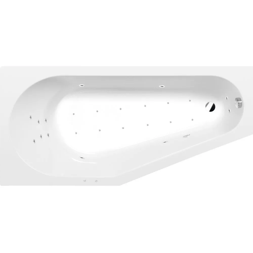 Online Poreamme Tigra Attraction Hydro-Air, 1700x800x460mm, vasen, 225l, valkoinen Poreammeet